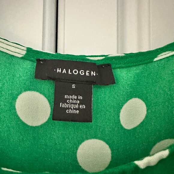 Green and White Polka Dot Summer Top - Picture 5 of 5